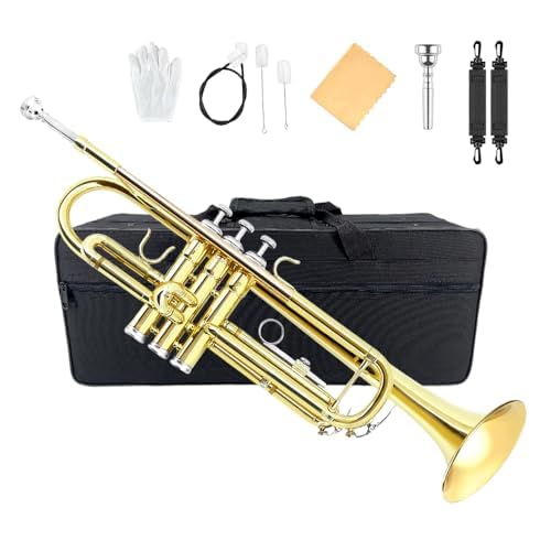 Bb Standard Trumpet Set with Hard Case, 7C Mouthpiece W360773