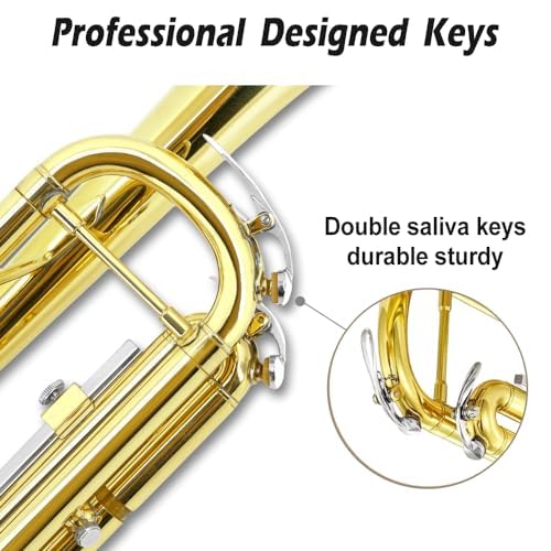 Bb Standard Trumpet Set with Hard Case, 7C Mouthpiece W360773