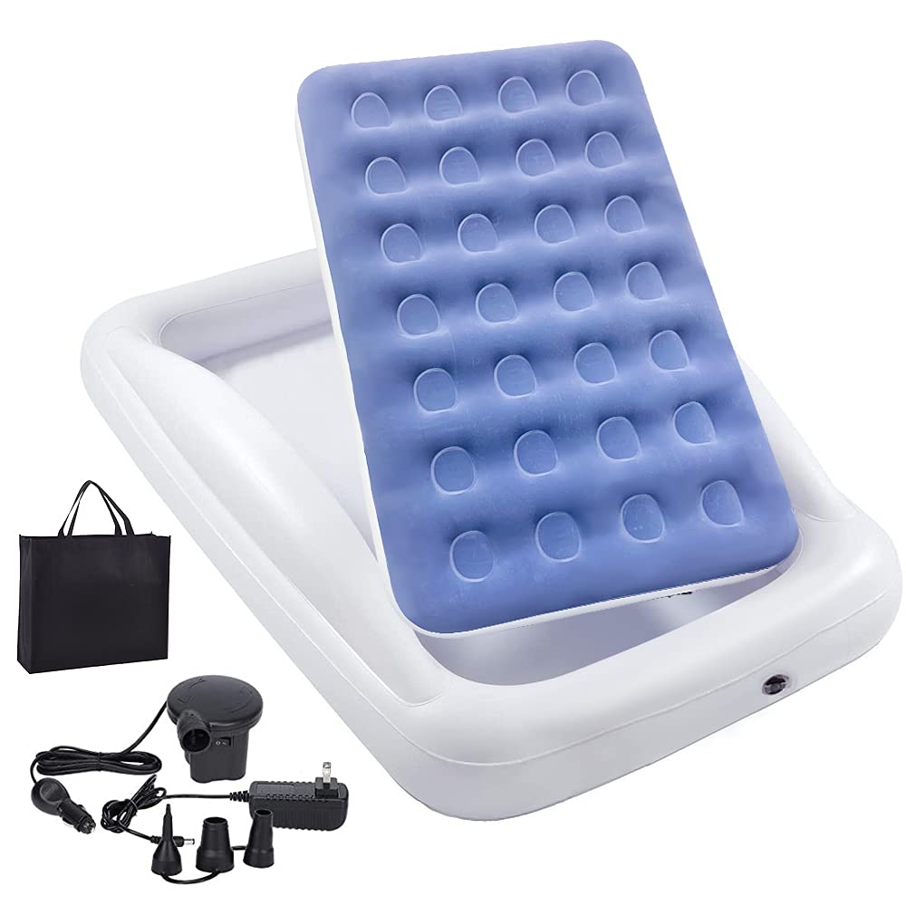 Inflatable Kids Travel Bed Toddler Air Mattress Set T85290