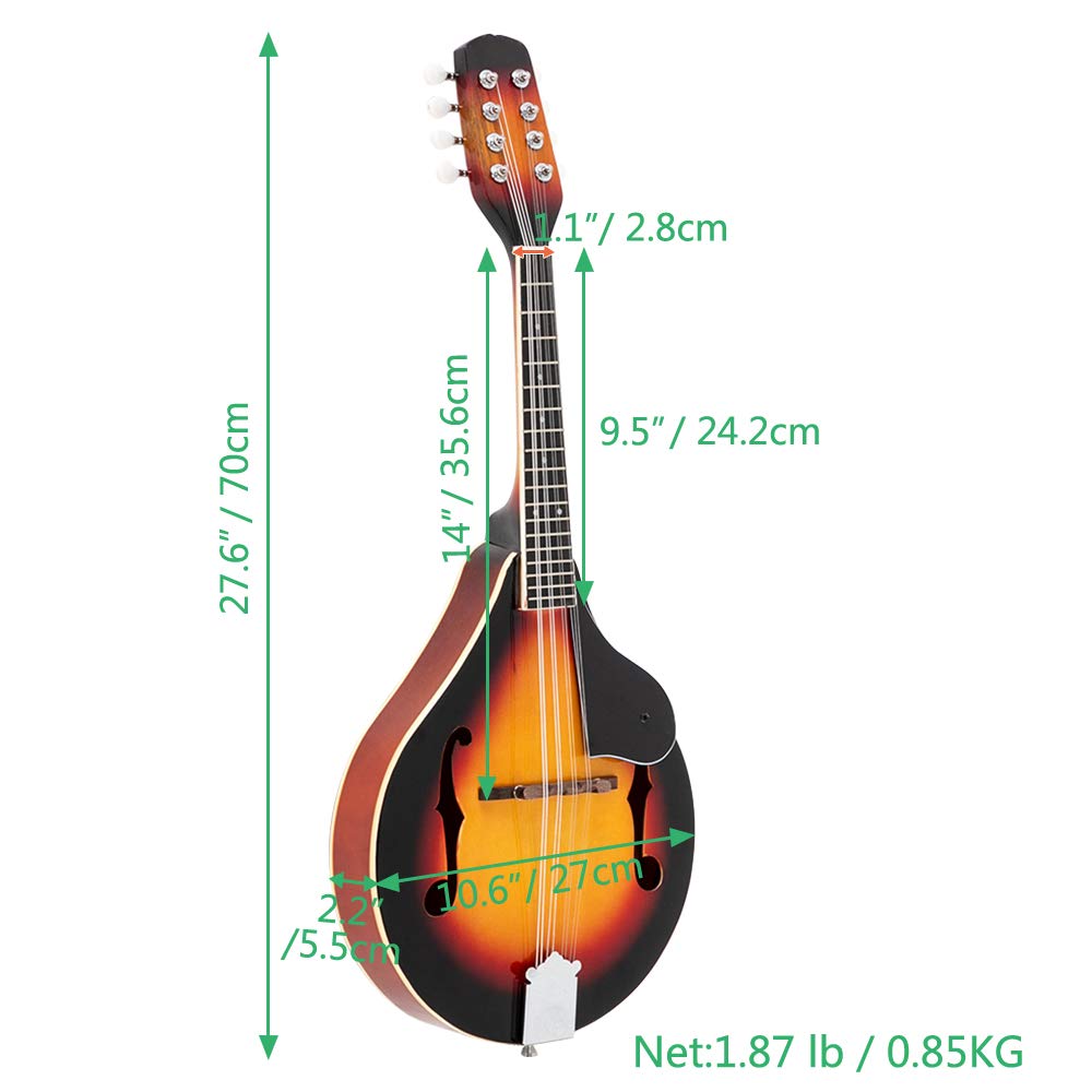 A Style Mandolin Musical Instrument with Guard Board T11999