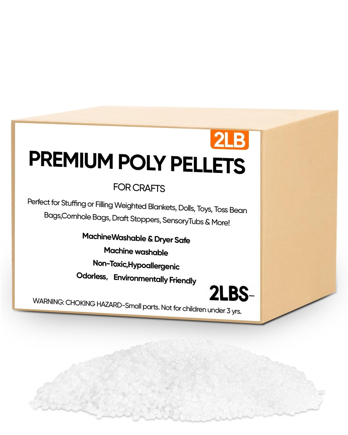 2 lb Poly Pellets Weighted Stuffing Beads C3116