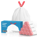 13.2 Gallon Tall Kitchen Drawstring Trash Bags, 200 Count Unscented Leak Proof J1638