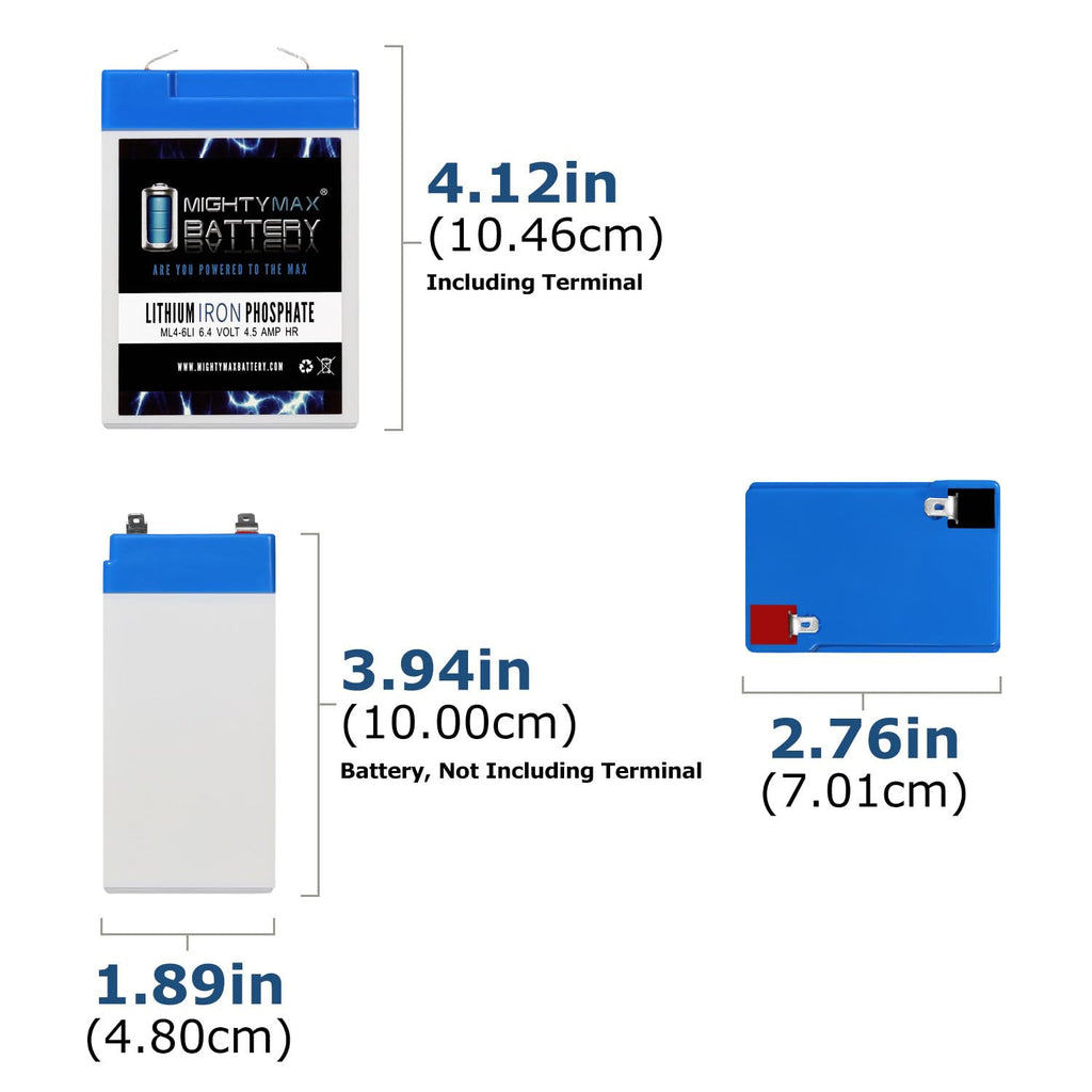 6V 4.5AH Lithium Replacement Battery D10806