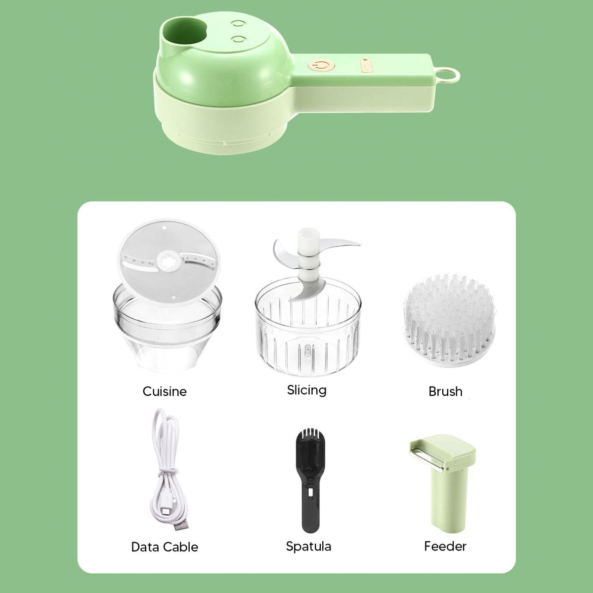 4 in 1 Handheld Electric Vegetable Cutter M7094