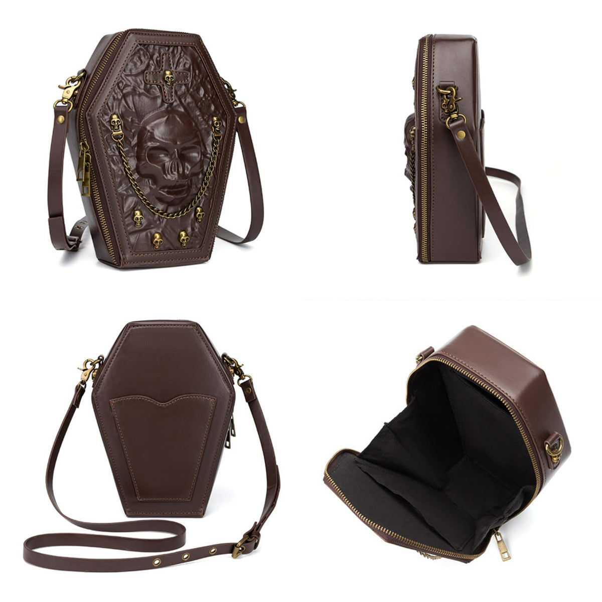 Crossbody Purse and Handbags Gothic Steampunk Retro Small Shoulder Bag V2077