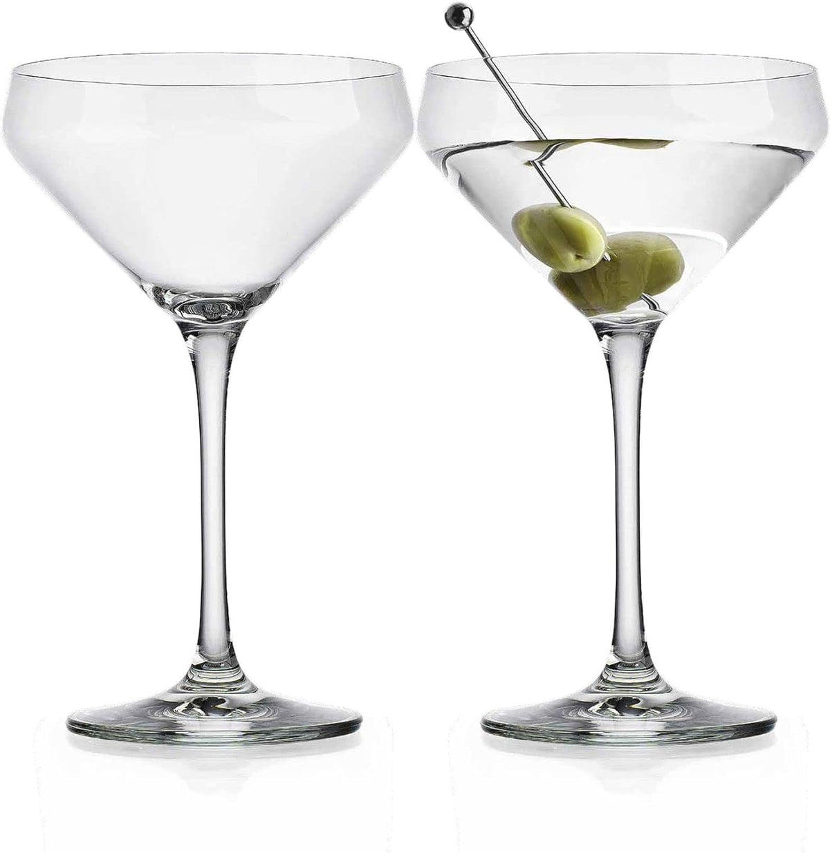 Martini Glasses Set of 4 Stemmed 10.5 Ounce X6941