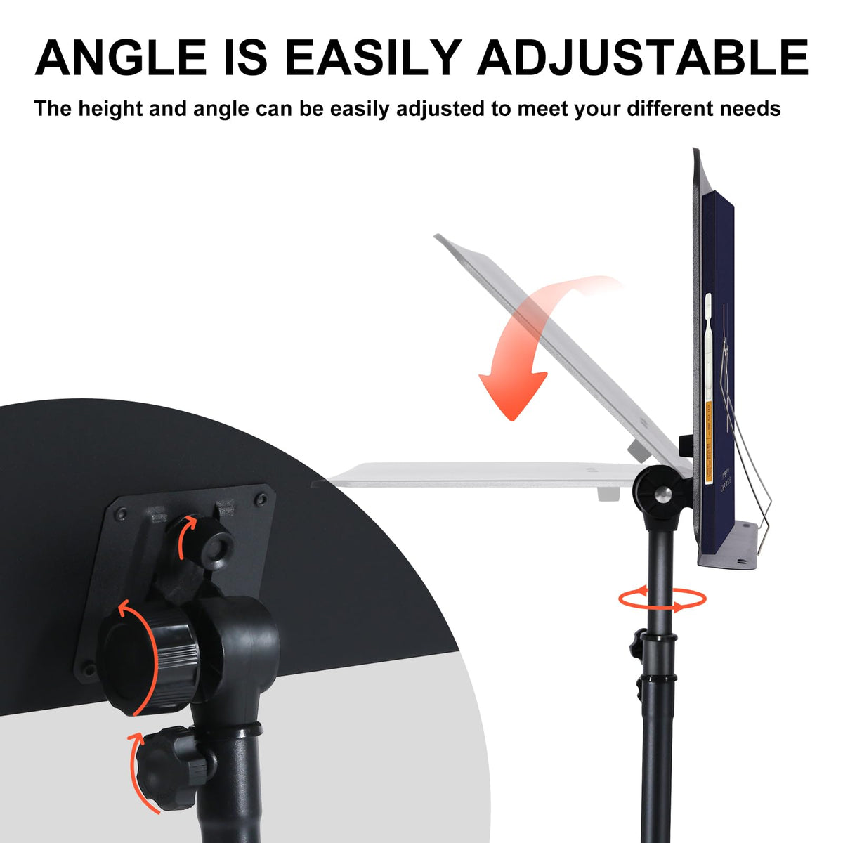 Folding Sheet Music Stand and Desktop Book Stand with Carrying Bag M5799