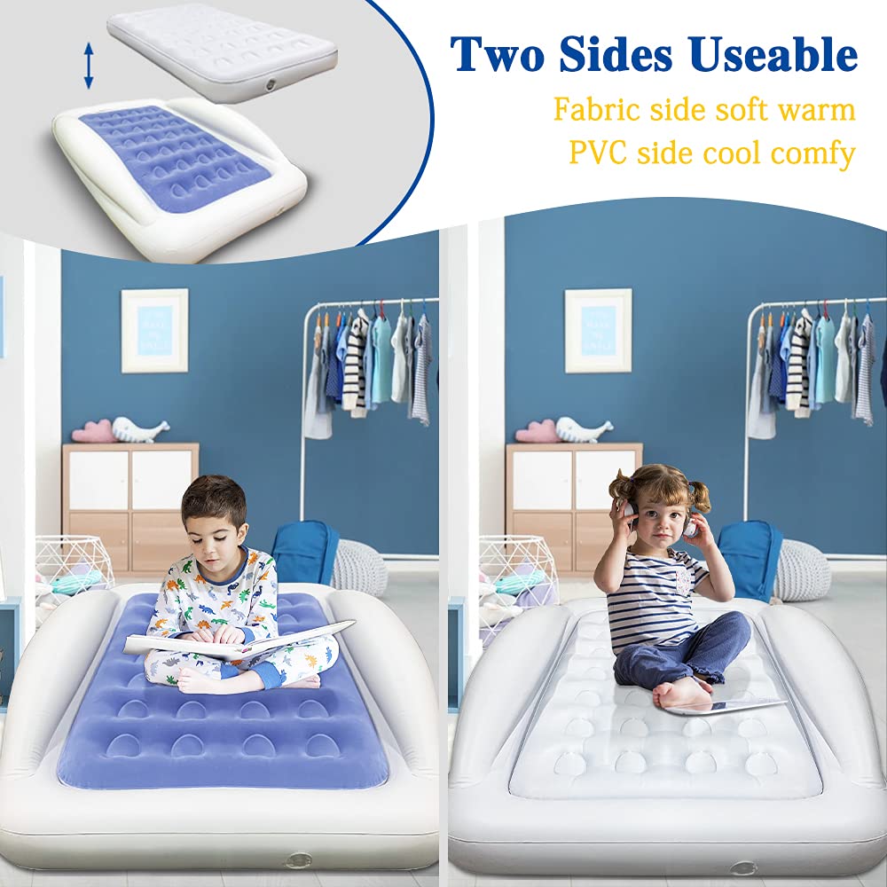 Inflatable Kids Travel Bed Toddler Air Mattress Set T85290
