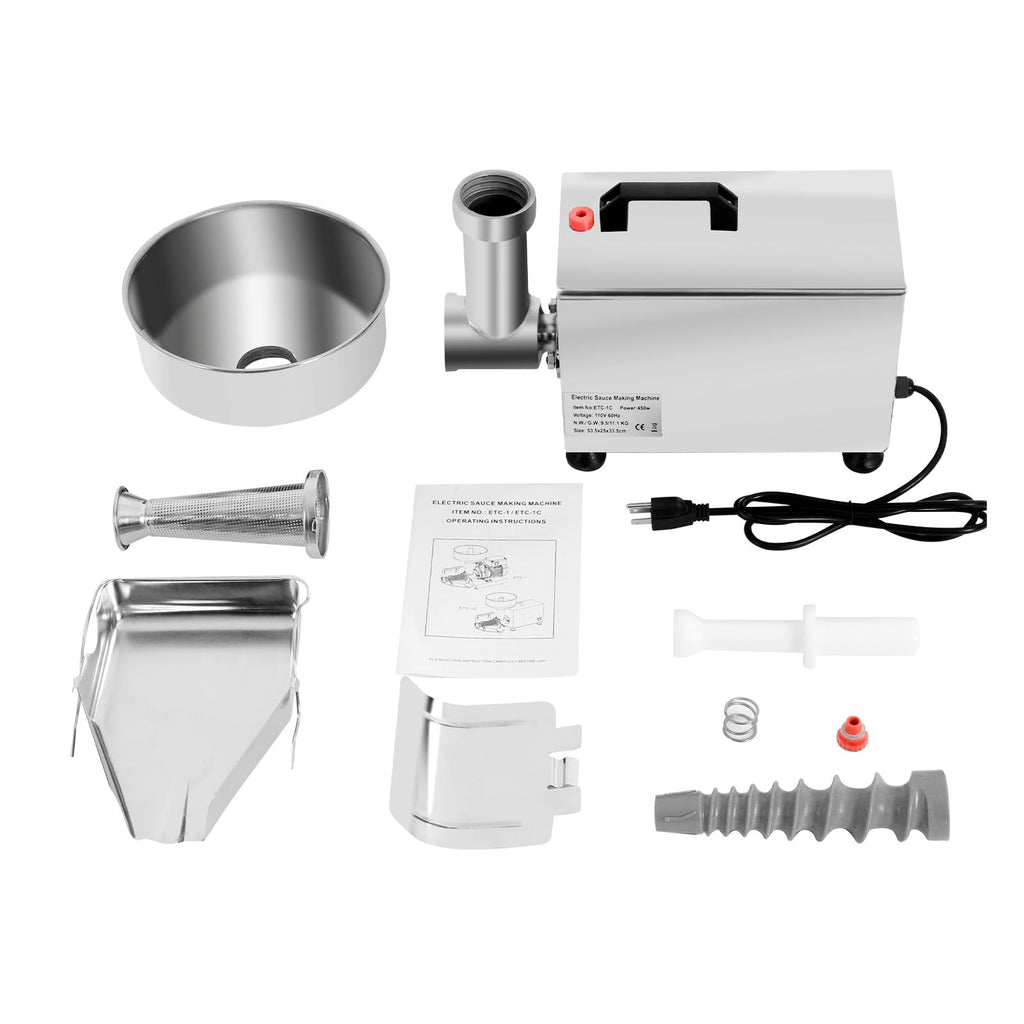 110V 450W Stainless Steel Electric Tomato Strainer S855