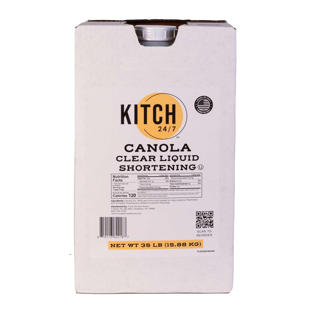 Canola Clear Liquid Shortening 35 lb Bulk V926426