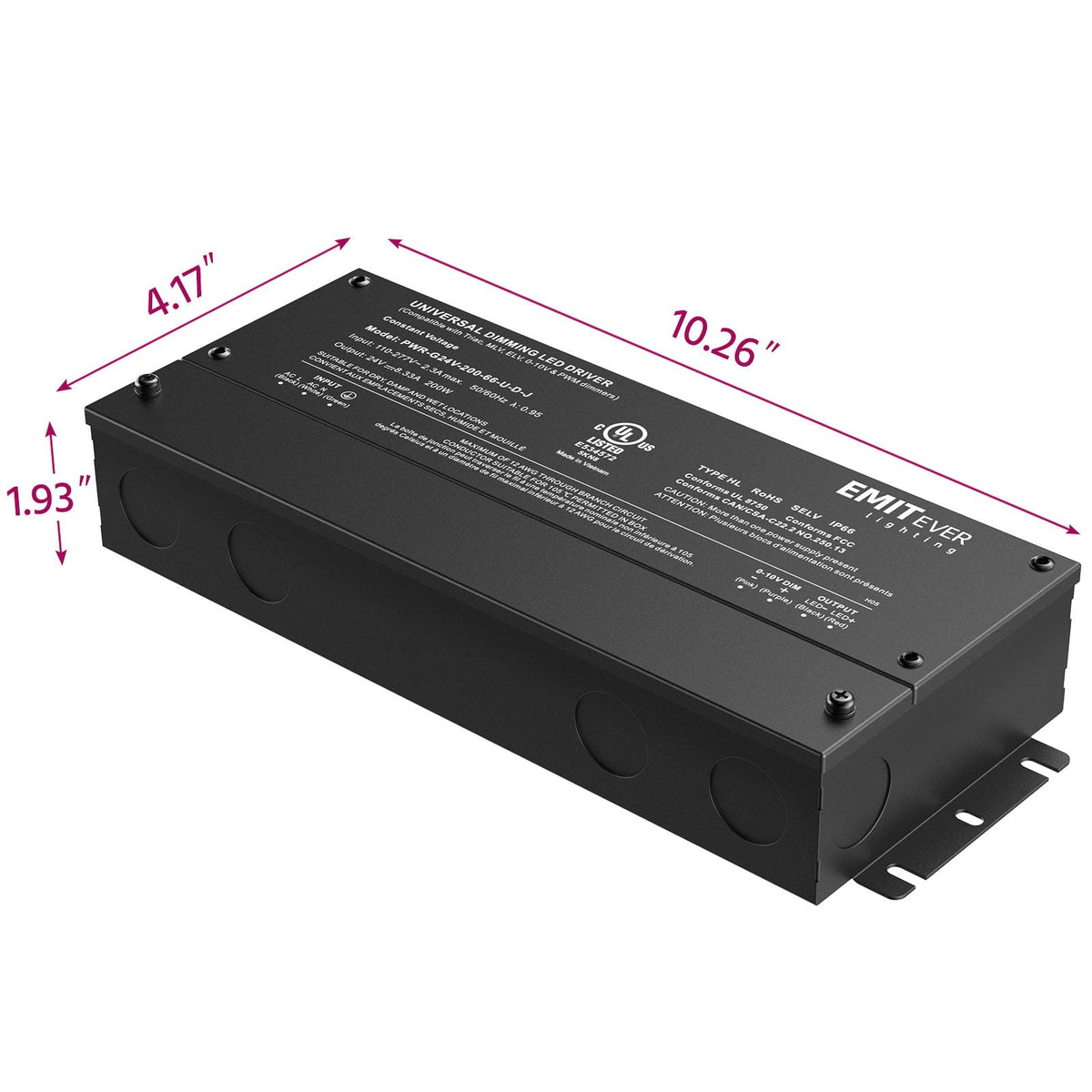 200W 24V Dimmable LED Driver E592