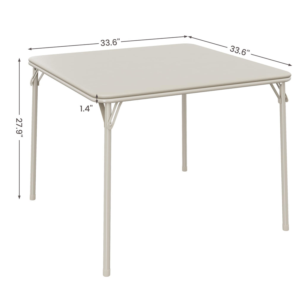 Beige Folding Card Table U35341