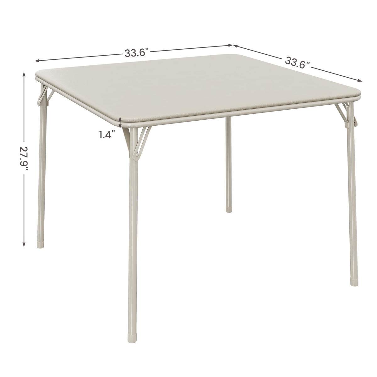 Beige Folding Card Table U35341