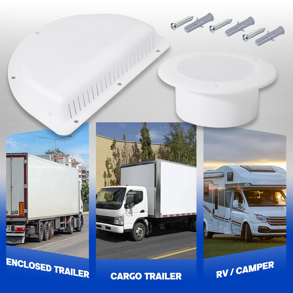 RV Vent Covers with Mounting Hardware Y829