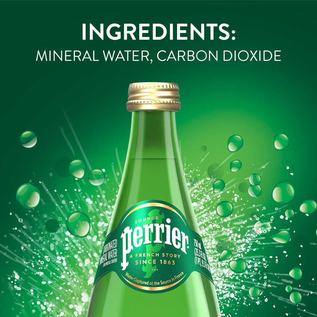 Carbonated Mineral Water 25.3 Fl Oz Glass Bottle Pack of 6 W34987