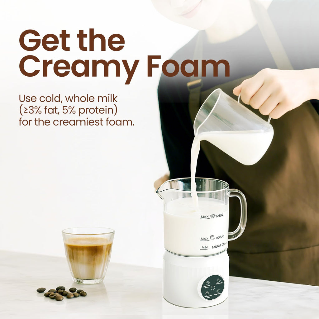 4-in-1 Electric Milk Frother and Steamer 13.52oz S291801