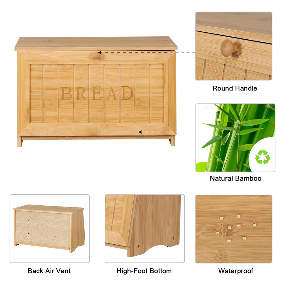 Wooden Bread Box Q179