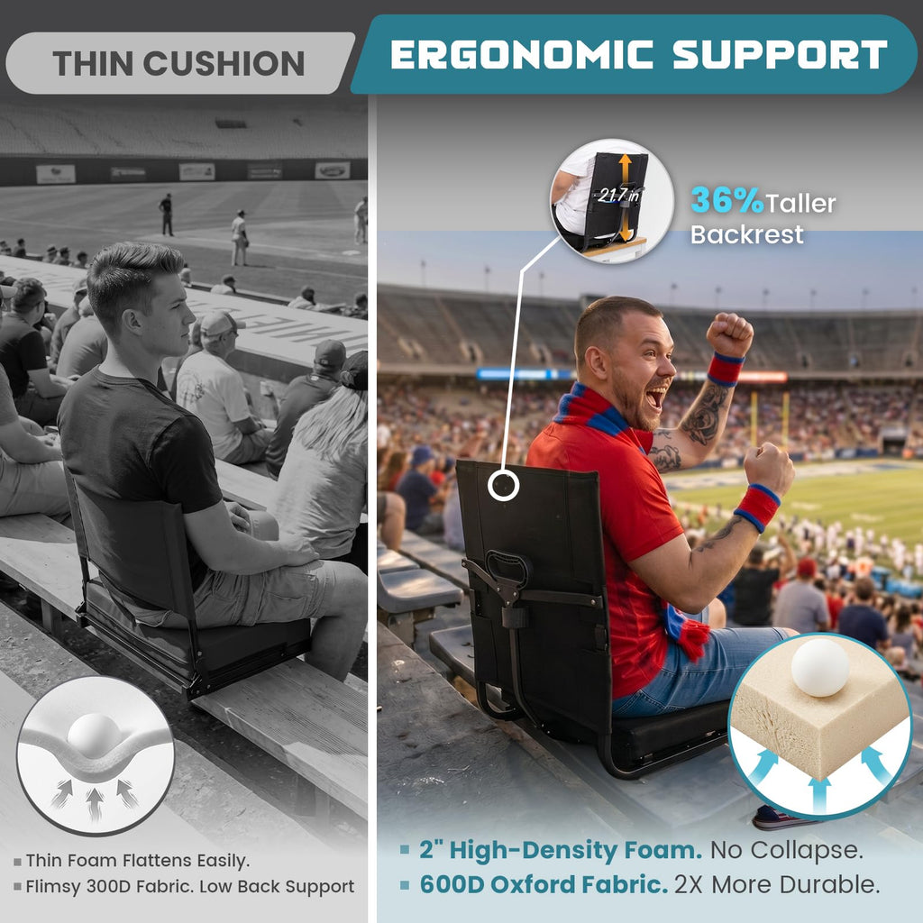 Folding Stadium Seat with Back Support N6466