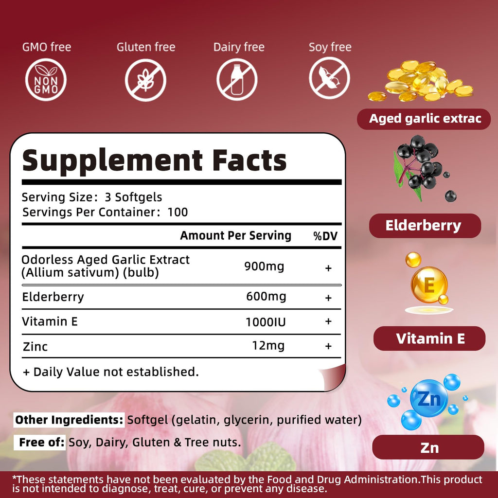 Aged Garlic Extract Vegetarian Softgels L3112