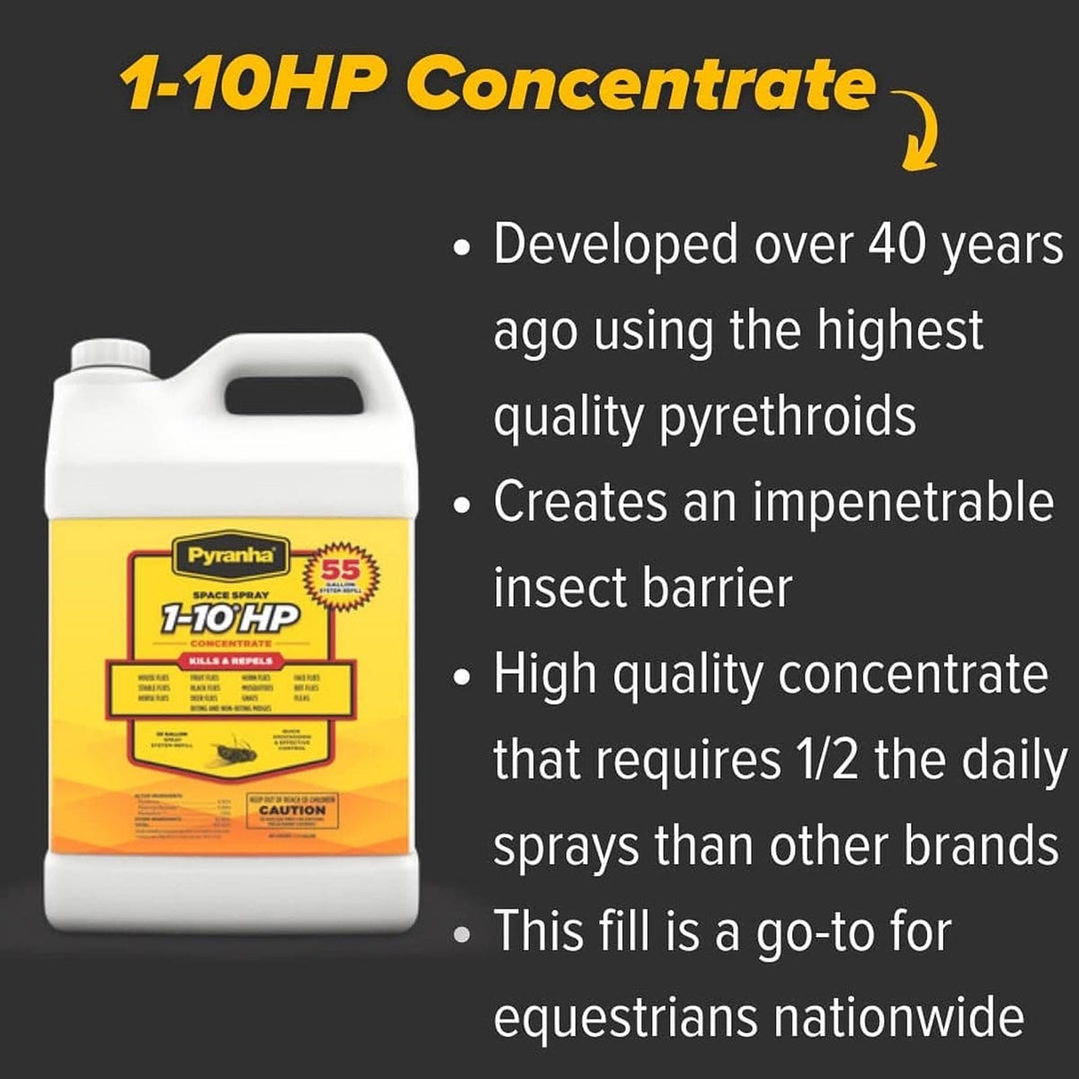 1-10 HP Concentrate Refill 2.5 Gallon Fly Control D6686