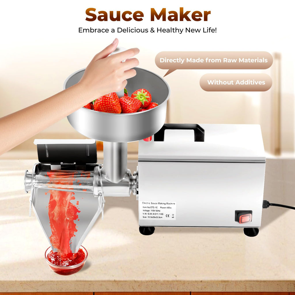 110V 450W Stainless Steel Electric Tomato Strainer S855