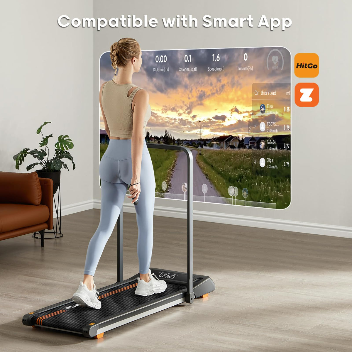 Under Desk Treadmill with LED Display M651