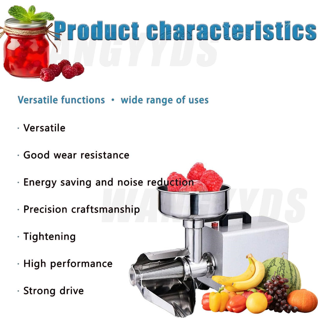 450W Electric Tomato Strainer Stainless Steel Y71020
