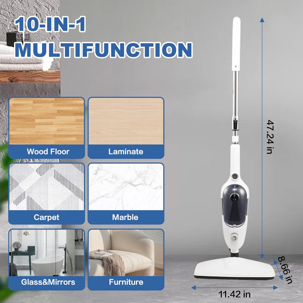 10-in-1 Detachable Handheld Steam Mop Cleaner Y2520