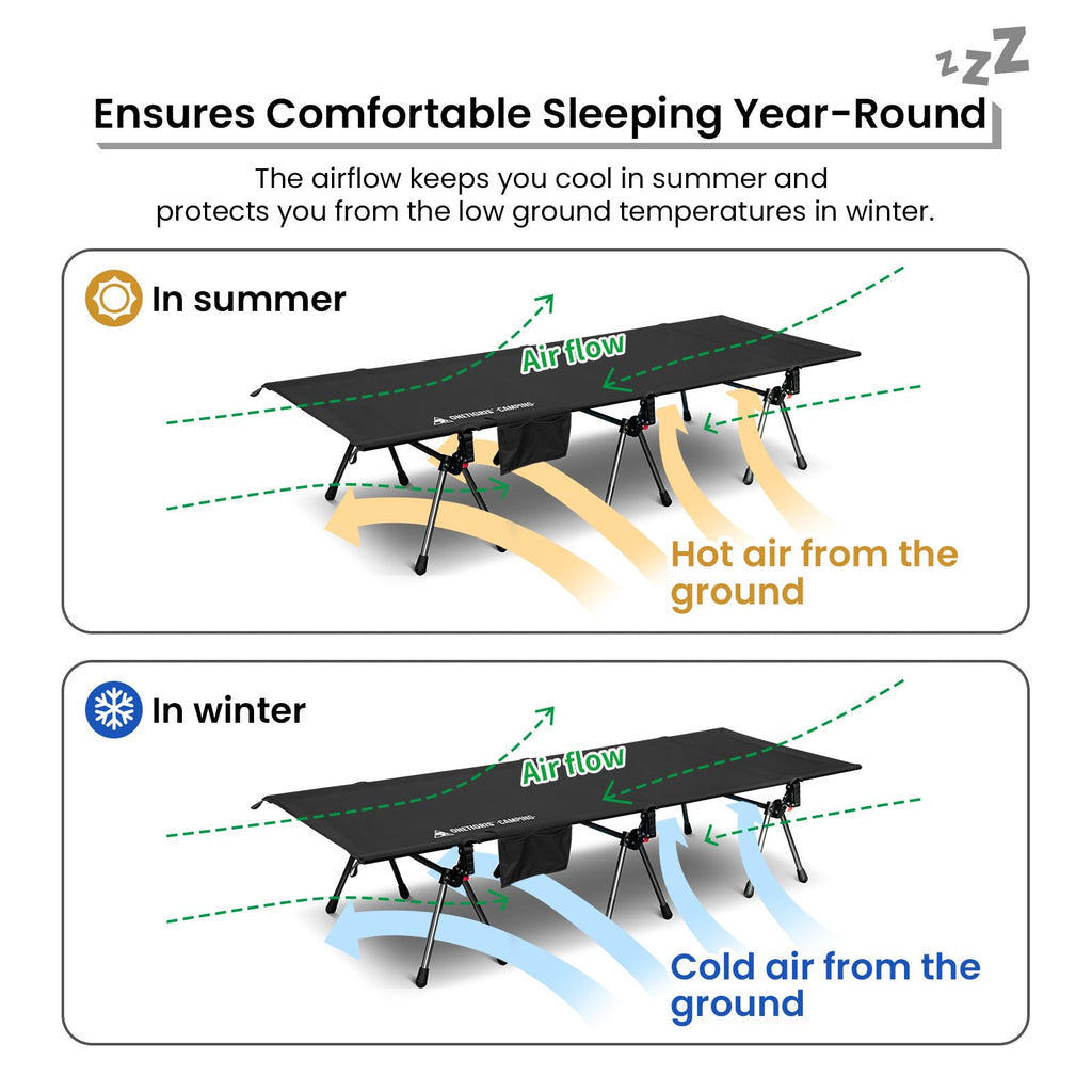 Height Adjustable Folding Camping Cot D263269