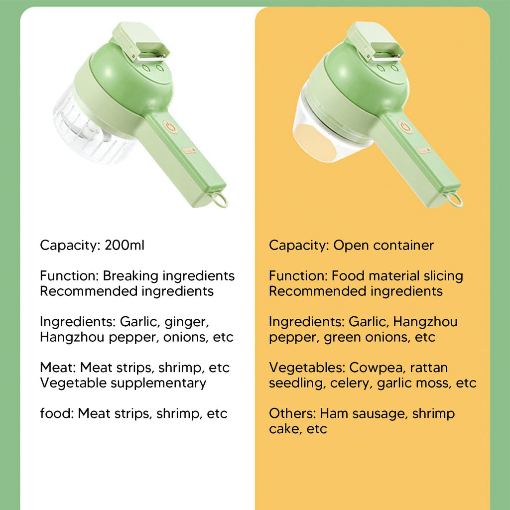 4 in 1 Handheld Electric Vegetable Cutter M7094