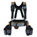 Khaki 28-Pocket Tool Belt and Suspenders H691