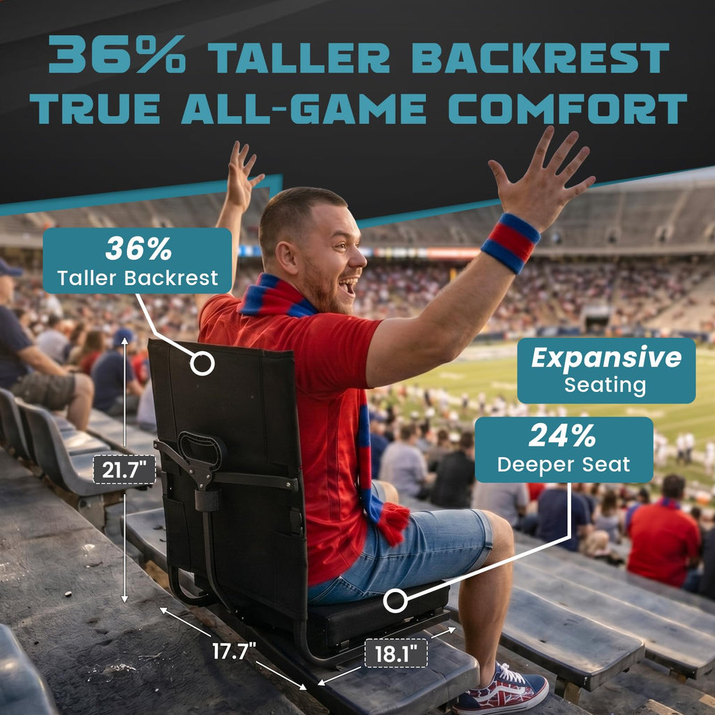 Folding Stadium Seat with Back Support N6466