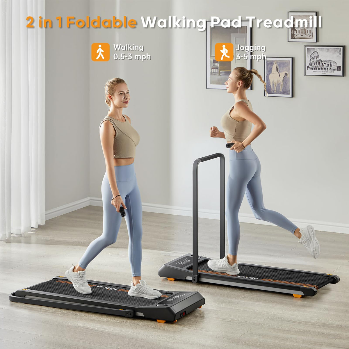 Under Desk Treadmill with LED Display M651