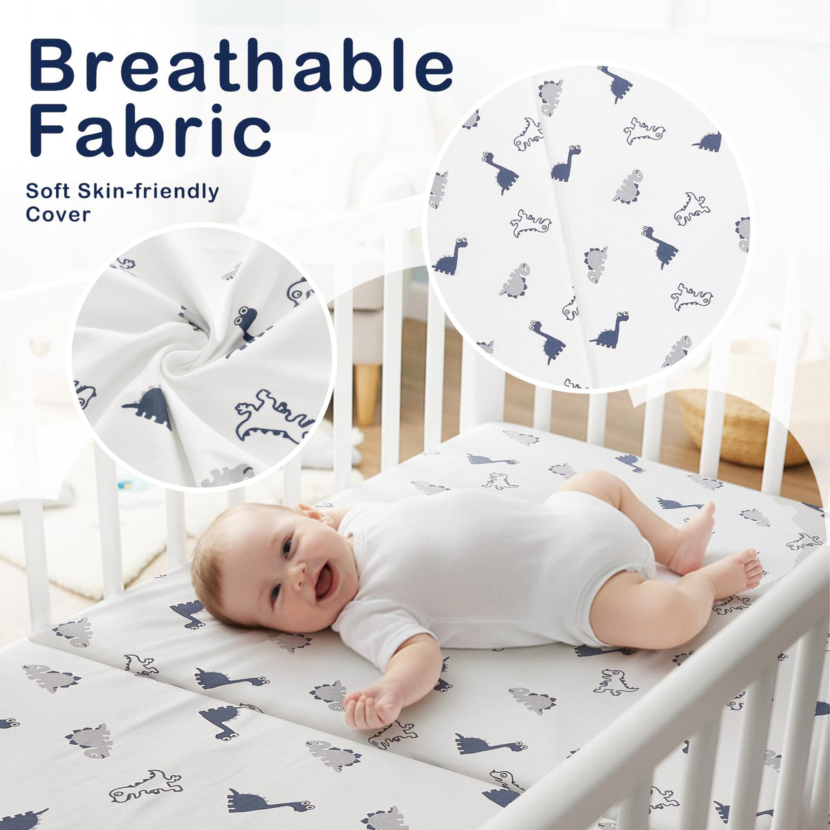 Trifold Pack and Play Mattress 38'' x 26'' x 3'' Memory Foam A295310