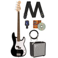 Black Precision Bass Guitar with Amplifier and Cable M318942
