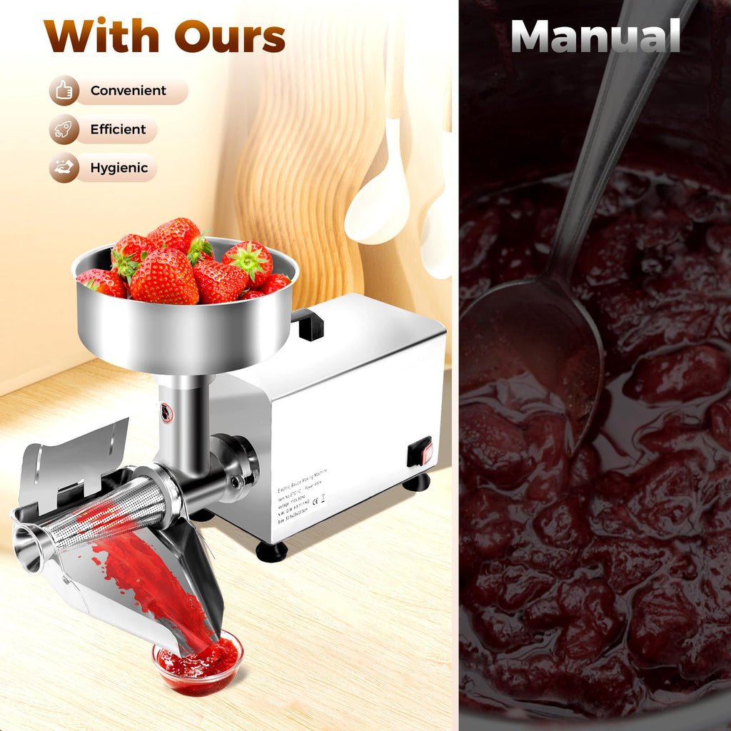 110V 450W Stainless Steel Electric Tomato Strainer S855