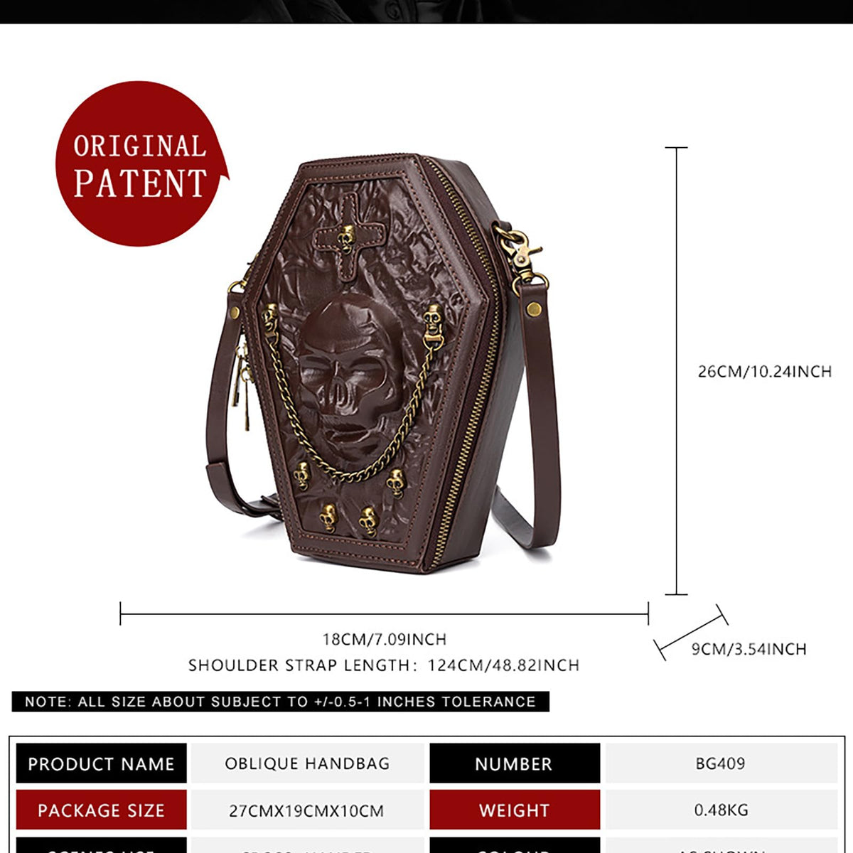 Crossbody Purse and Handbags Gothic Steampunk Retro Small Shoulder Bag V2077