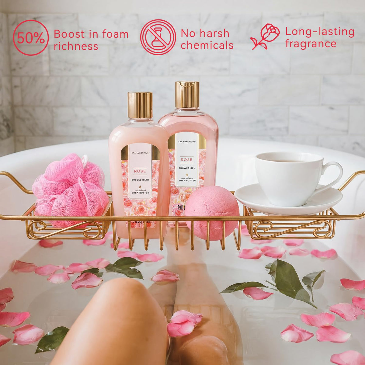 8 Pcs Rose Spa Gift Set A7879