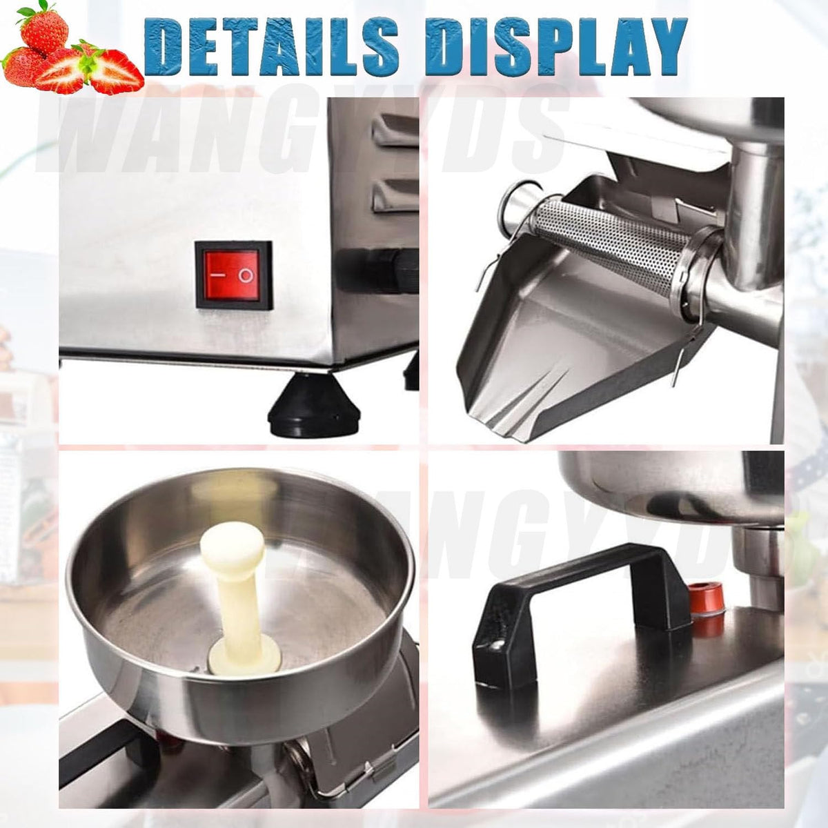 450W Electric Tomato Strainer Stainless Steel Y71020