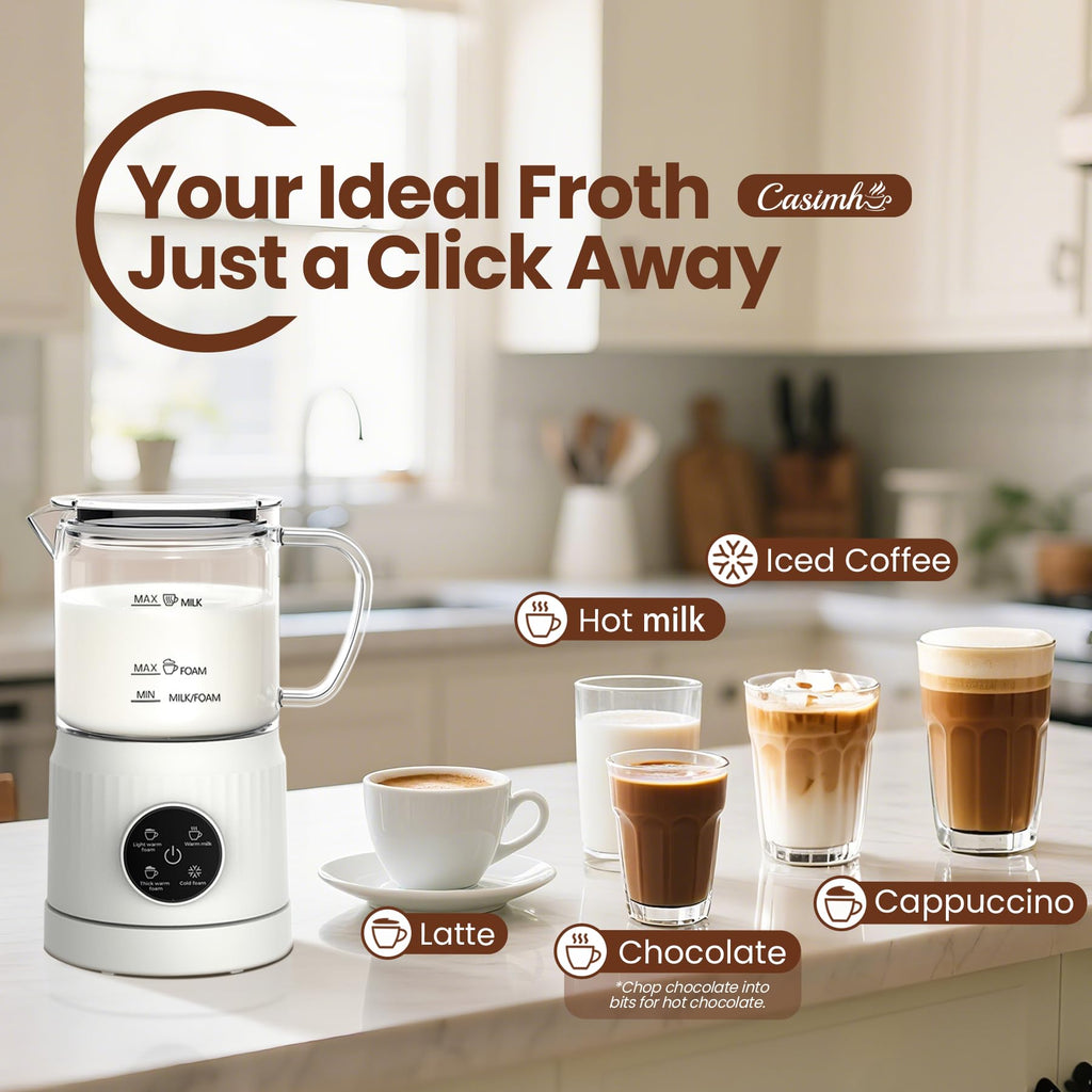 4-in-1 Electric Milk Frother and Steamer 13.52oz S291801