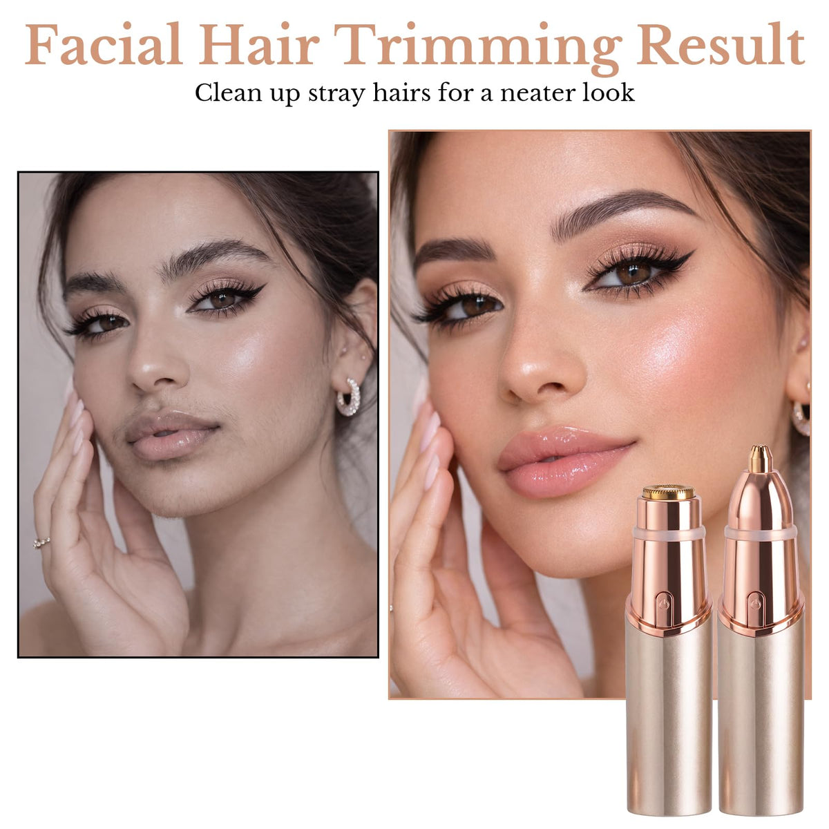 2 in 1 Face Epilator and Eyebrow Trimmer Z7705