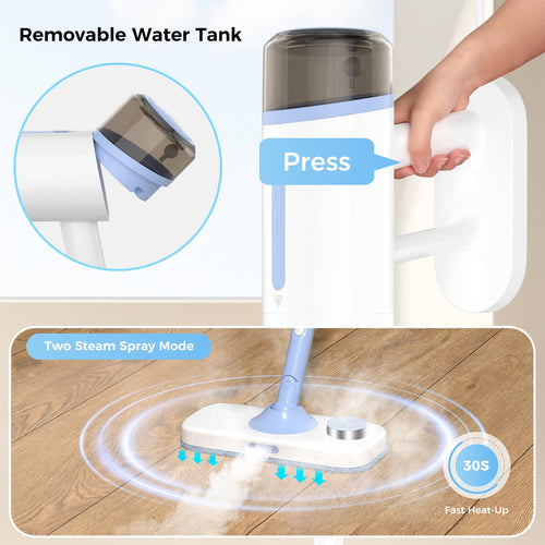 10 in 1 Detachable Handheld Steam Mop K8254