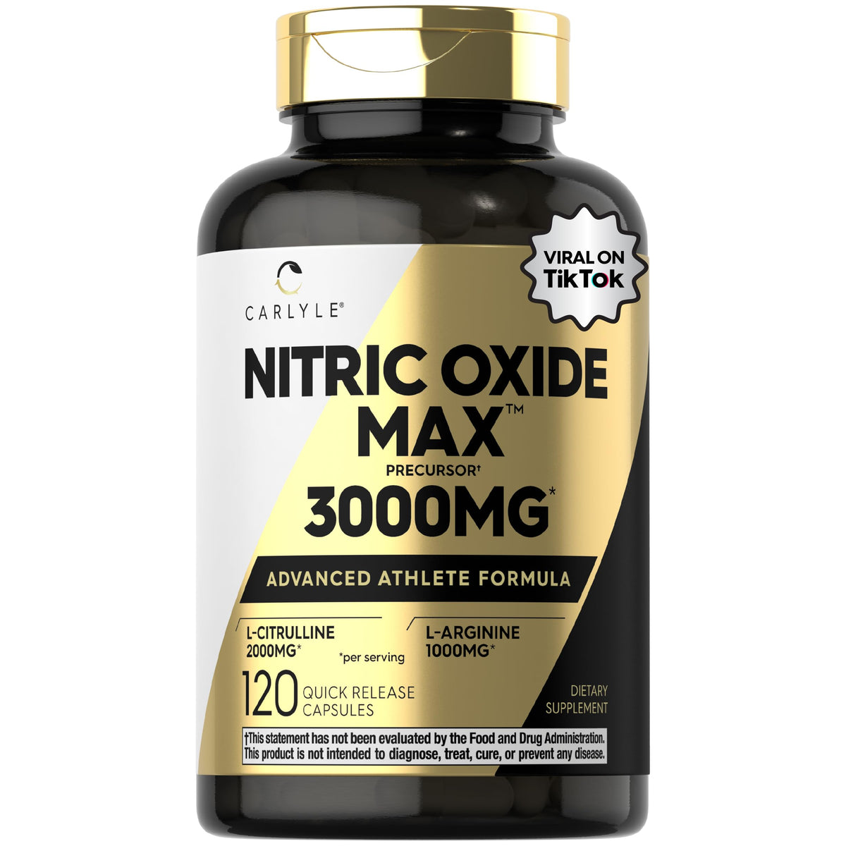 Nitric Oxide Supplement 3000mg 120 Capsules B27854