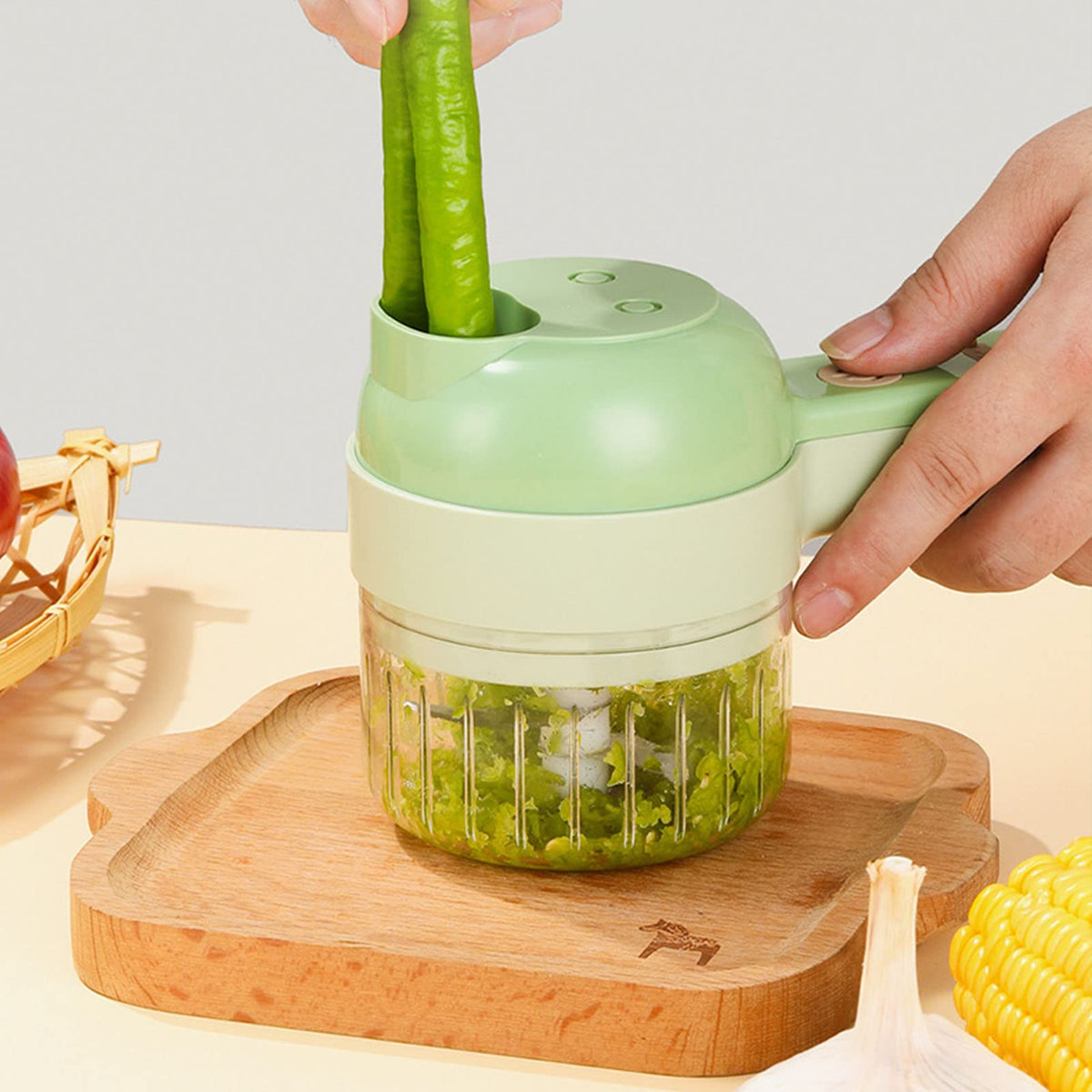 4 in 1 Handheld Electric Vegetable Cutter M7094