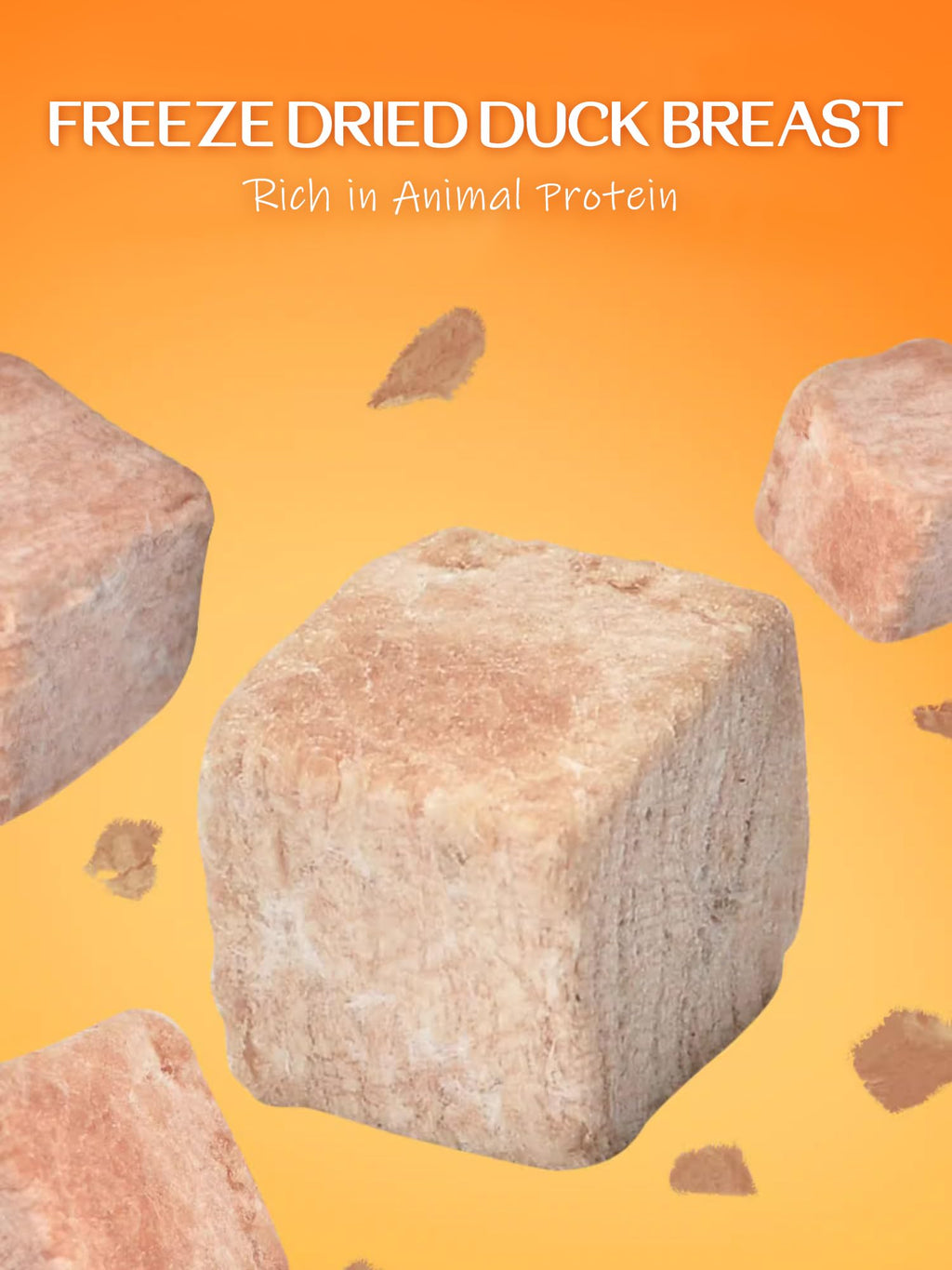 7 OZ Freeze Dried Duck Breast Dog Cat Treats D400247