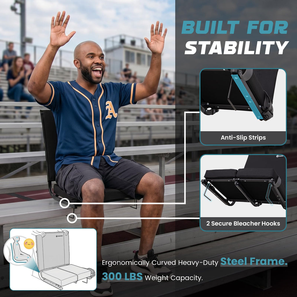 Folding Stadium Seat with Back Support N6466