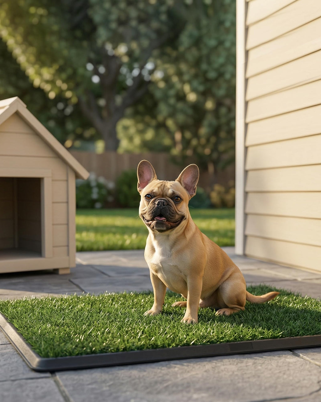 Grass Pad for Dogs Potty, 3-Layer Reusable, Washable, 30 x 20 in I21409