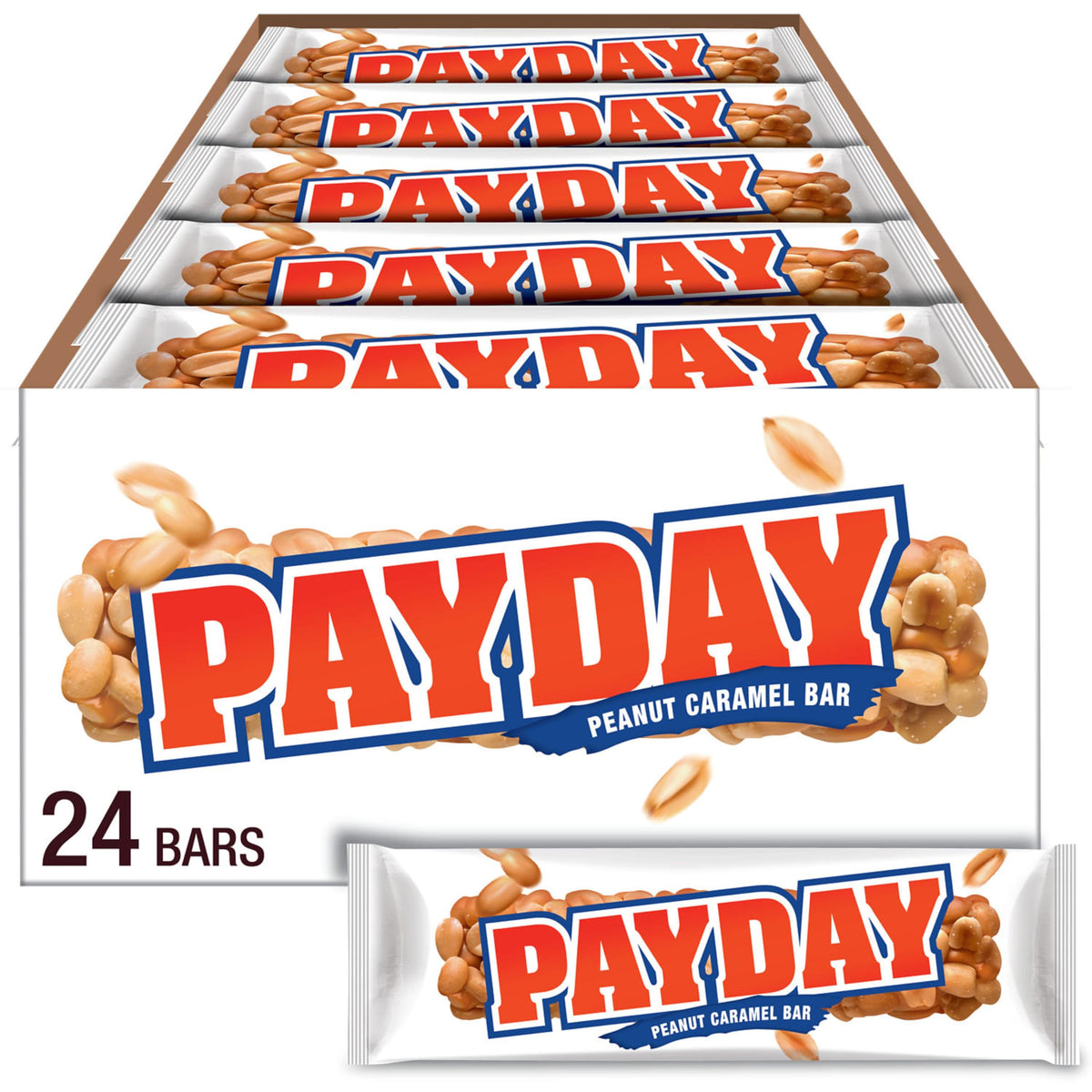 Peanut Caramel Candy Bars 1.85 oz 24 ct G729
