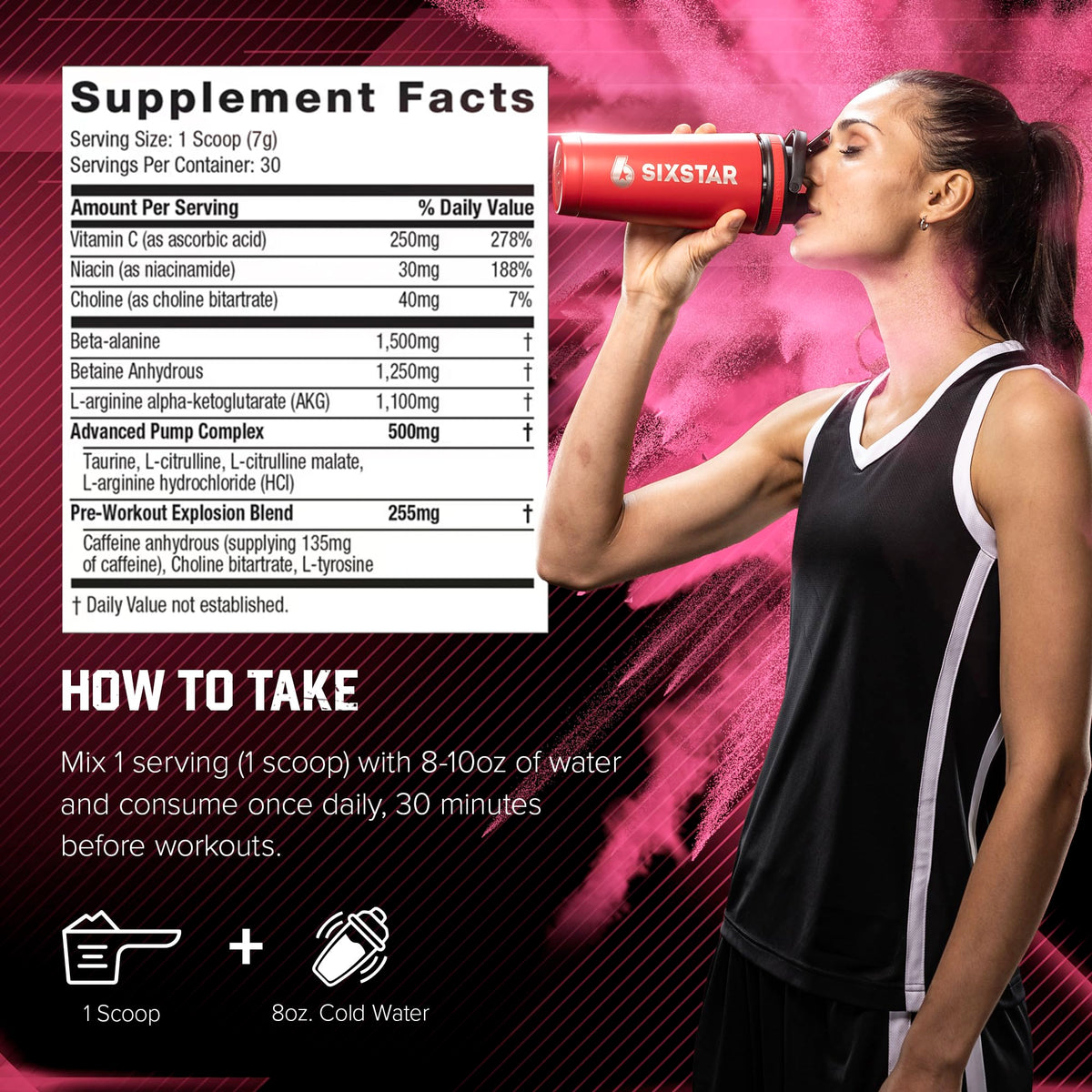 Pink Lemonade Pre-Workout Powder 30 Servings H61767