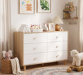 White 6 Drawer Baby Dresser N231